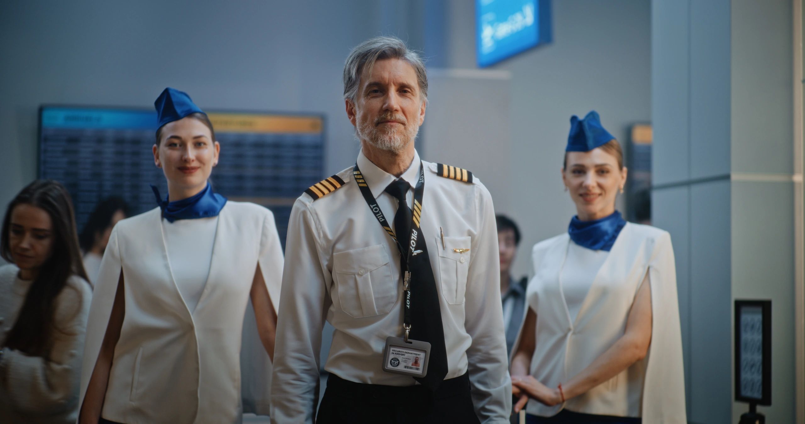 Professional flight crew representing a disciplined aviation team
